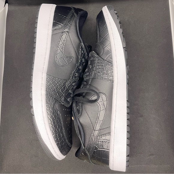 Air Jordan 1 Low G Black Croc DD9315-003 (2023) - Picture 3 of 9